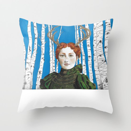 Down in the Aspens Throw Pillow