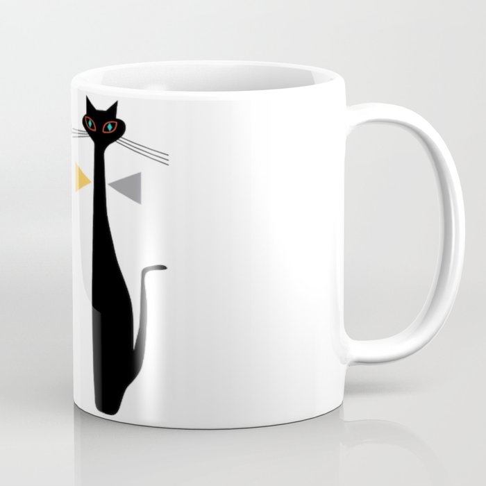 Mid-Century Modern Art Cat Double 1.0T Coffee Mug