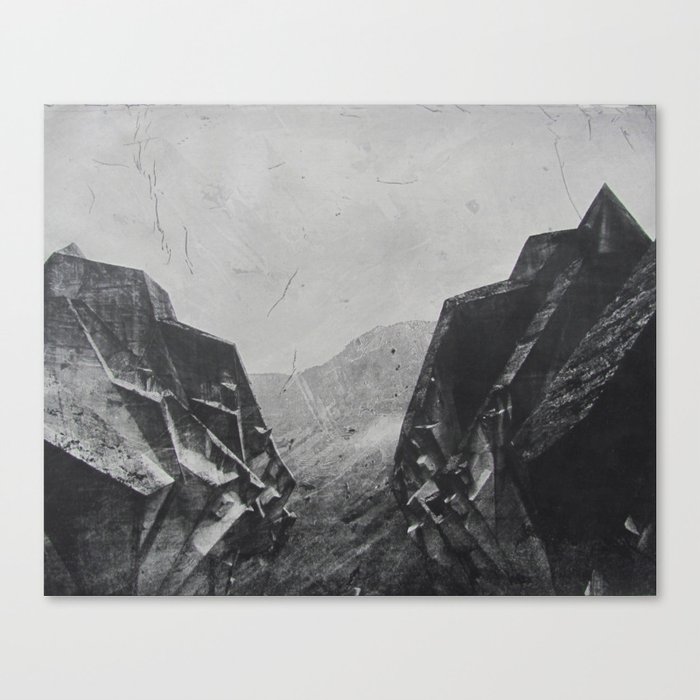 Concrete Mountains Canvas Print
