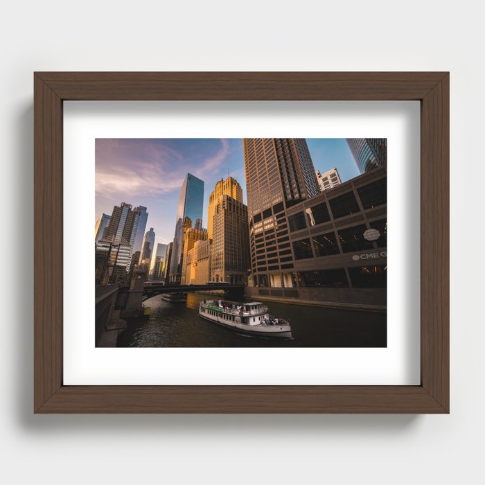 Chicago Riverscape Recessed Framed Print