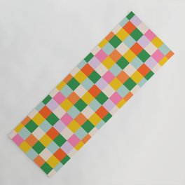 POP CHECKERS 03 Yoga Mat | Checkerboard, Autumn, Girls, Summer, Color, Pop, Pattern, Art, Checkers, Tiles 