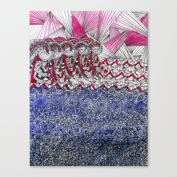 The angry sea Canvas Print