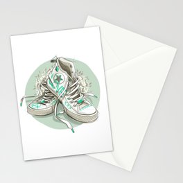 In my shoes Stationery Cards