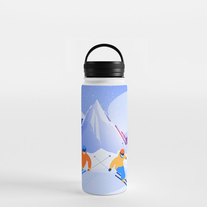 Love Skiing  Water Bottle