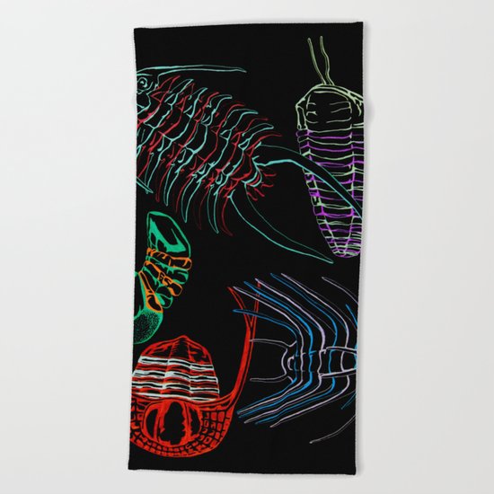 Ordovician Era Trilobites 2 Beach Towel