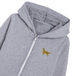 Golden retriever Kids Zip Hoodie