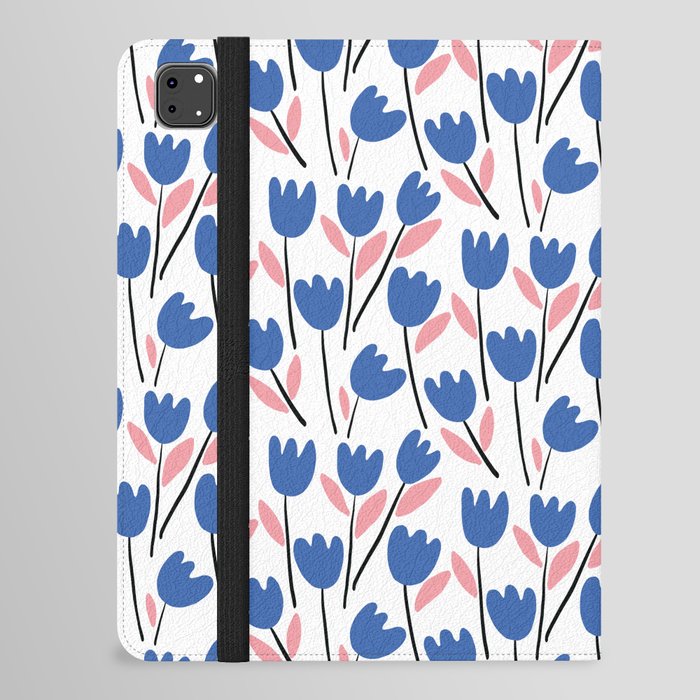 Blue Tulips iPad Folio Case