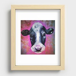Baby Cow Recessed Framed Print
