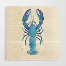 Watercolour lobster Wood Wall Art