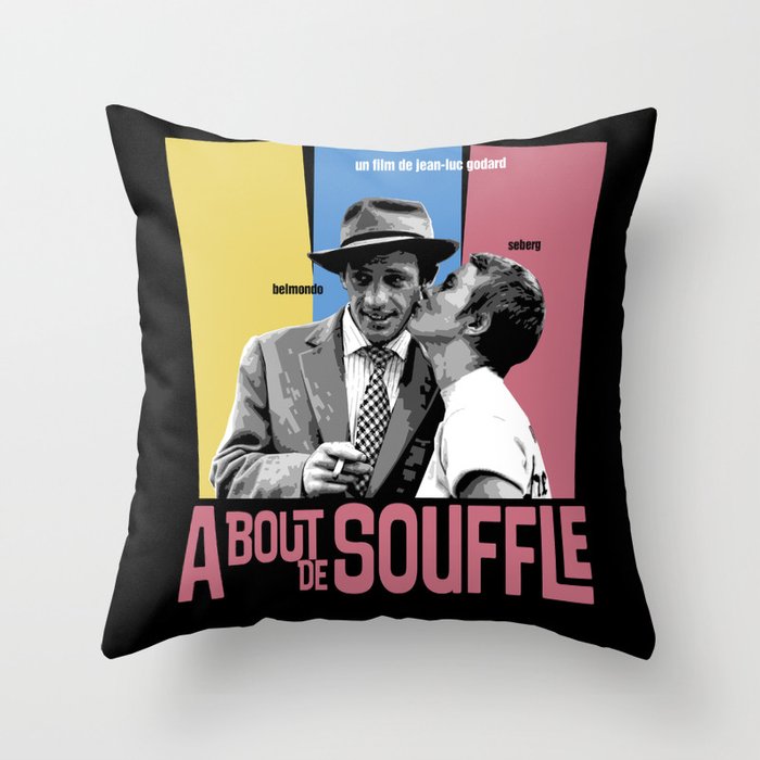 A Bout de Souffle Throw Pillow