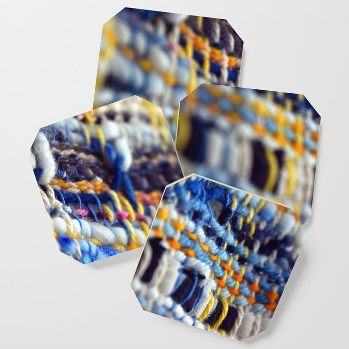 Cycladic Sea Sun (Weaving Detail) Coaster