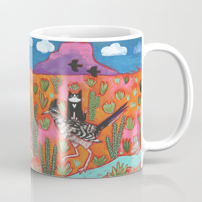 The Roadrunner and Cat Friend Coffee Mug