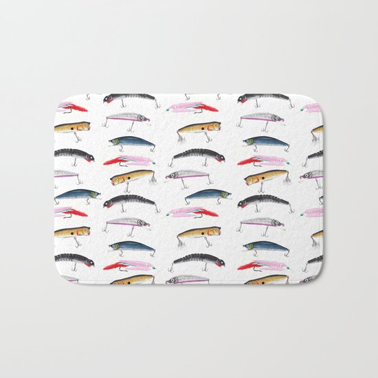 Fishing Lures Bath Mat