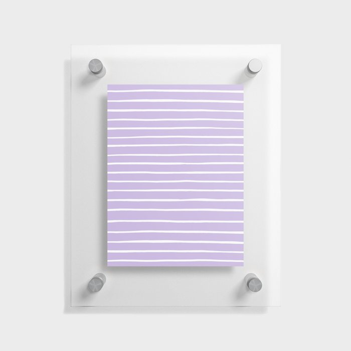 Stripes Lavender Floating Acrylic Print