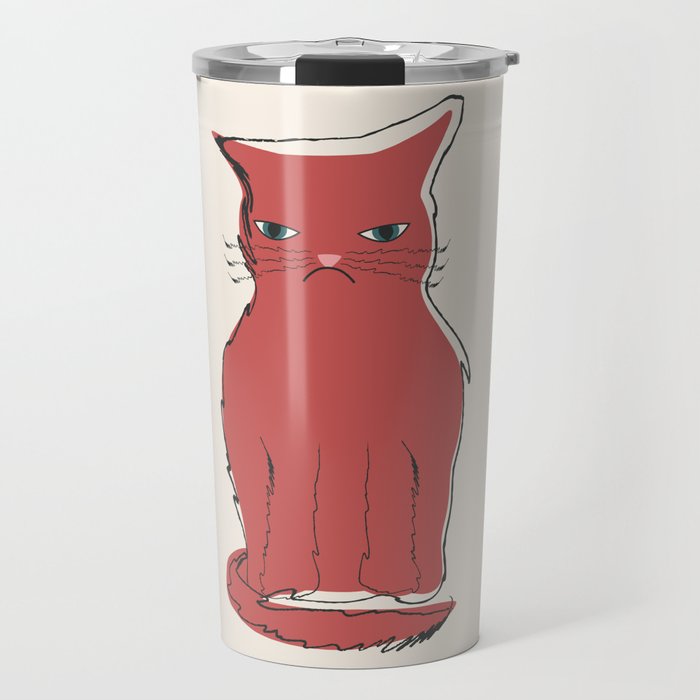 Don't mess with the cat Travel Mug