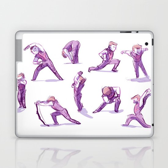 When I Get Nervous I Do a Deep Lunge Laptop & iPad Skin