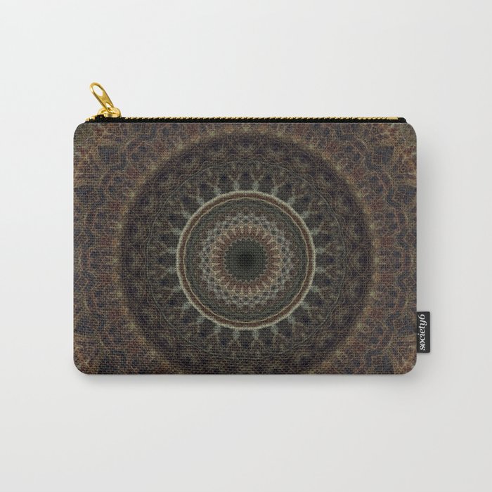 Mandala in brown tones Carry-All Pouch