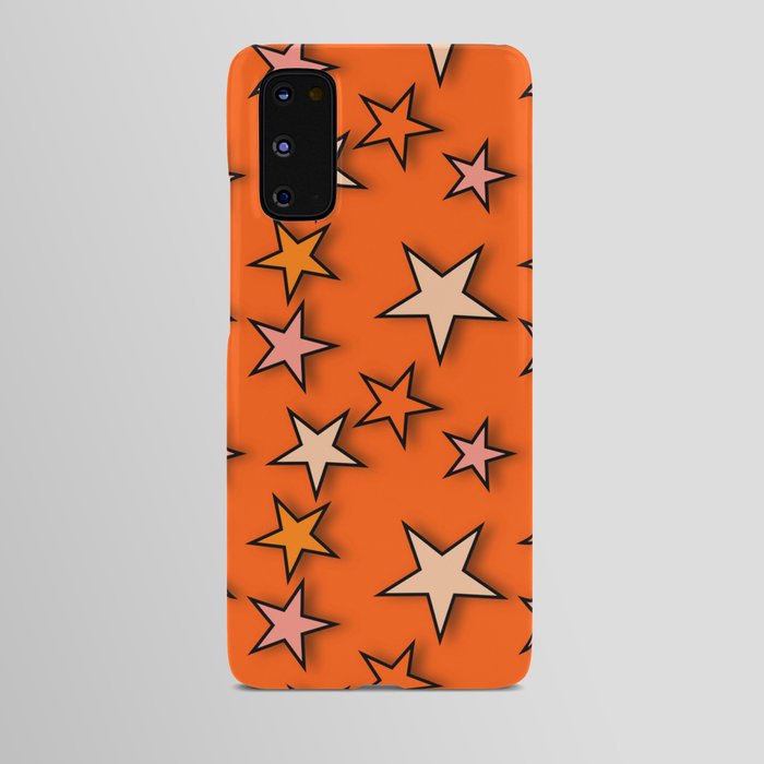 y2k-star orange Android Case