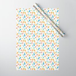 Colorful cocktails (white background)  Wrapping Paper