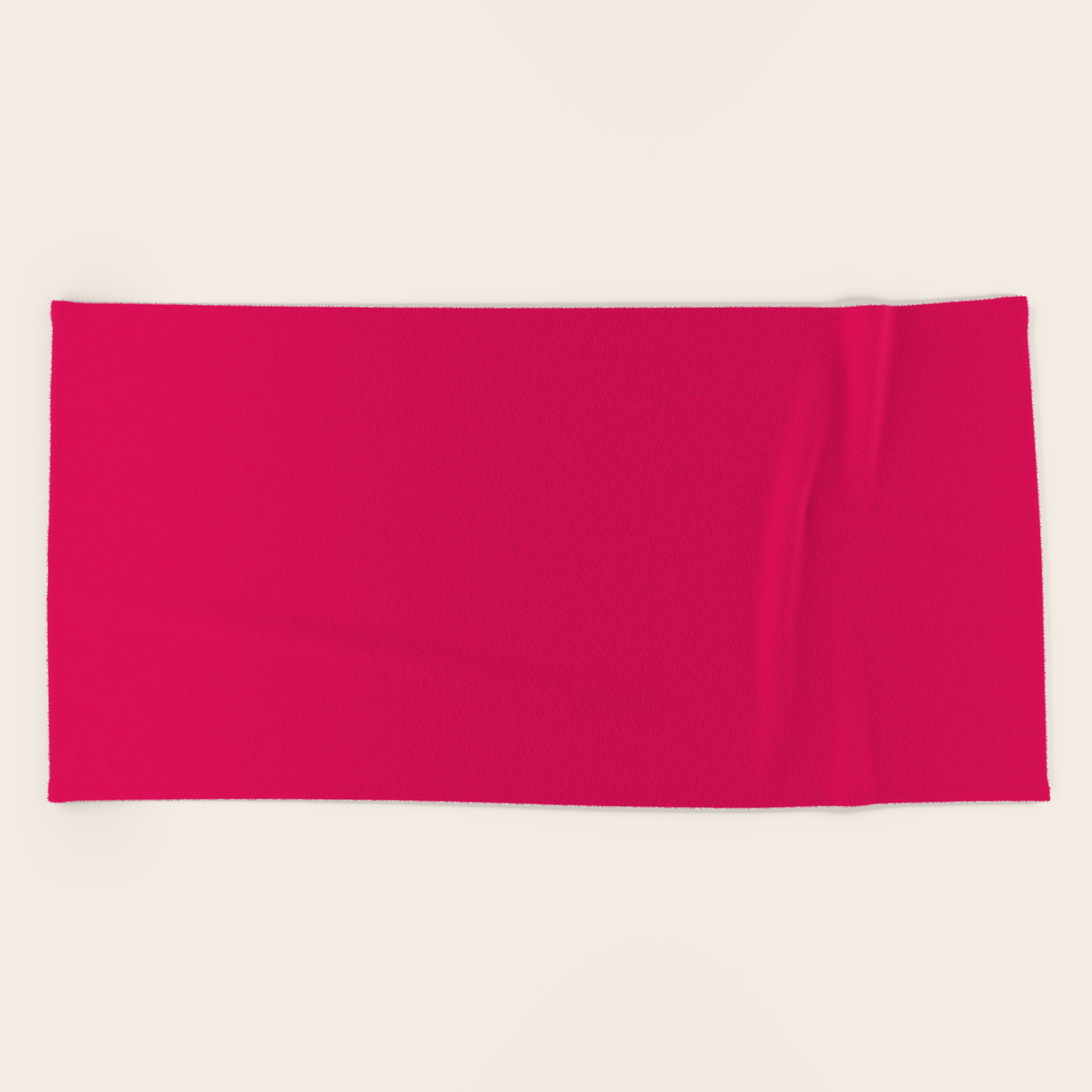 Bright Pink Peacock 2018 Fall Winter Color Trends Beach Towel By