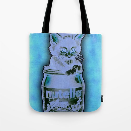 Kitten Loves Nutella Tote Bag