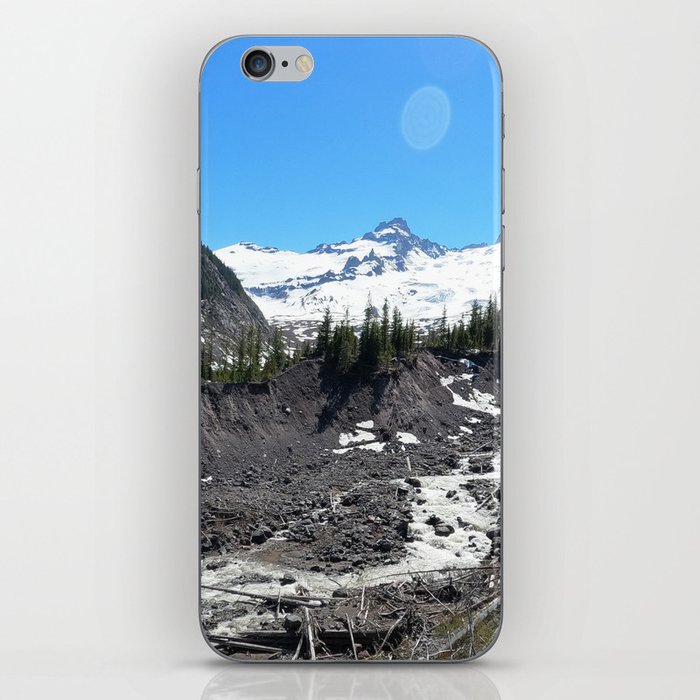 Mt. Rainier River View iPhone Skin