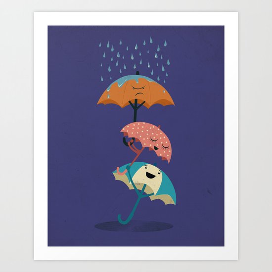 Three's a Crowd Art Print