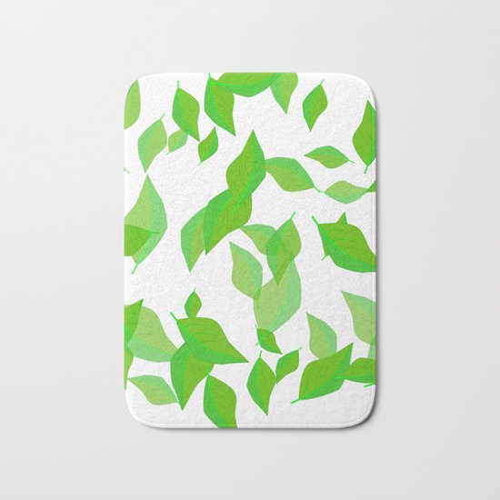 Leaves of spring Bath Mat