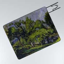 Chestnut Trees above a River Picnic Blanket