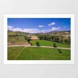 Green Fields of Abruzzo Art Print