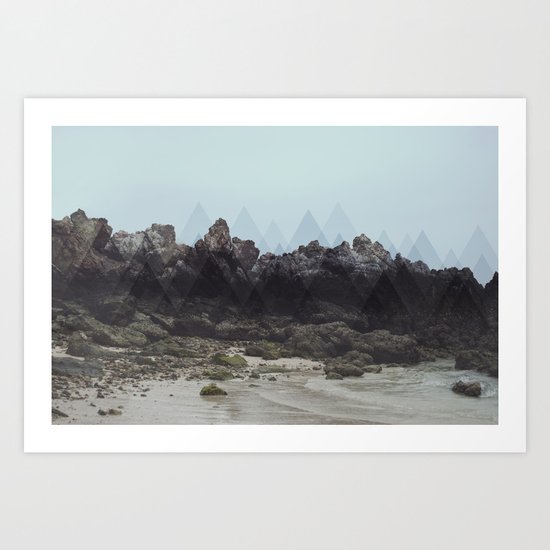 Geometric Rocks Art Print