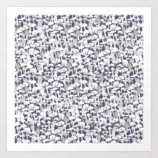 Mushrooms Art Print