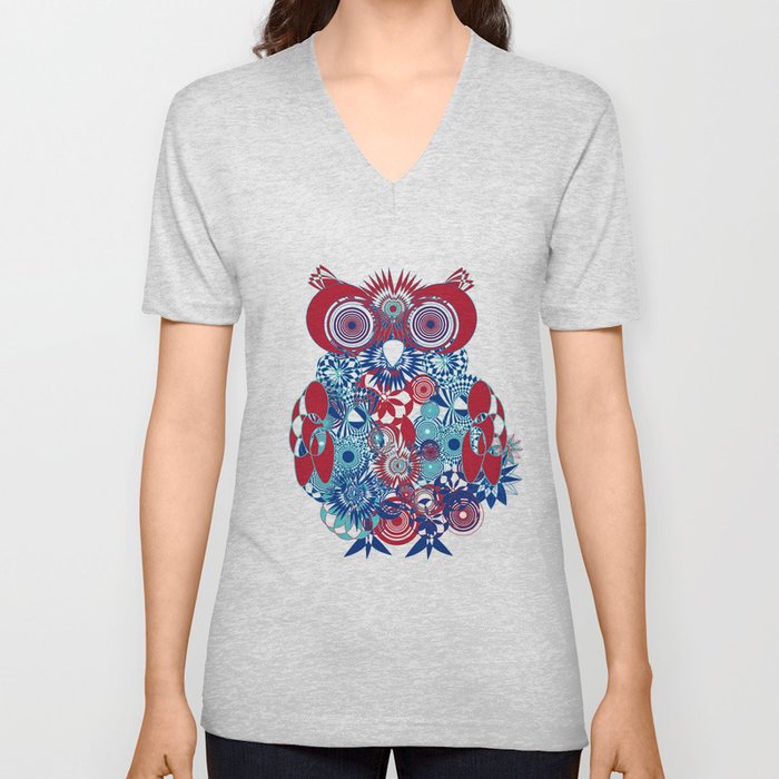 SPIRO OWL V Neck T Shirt