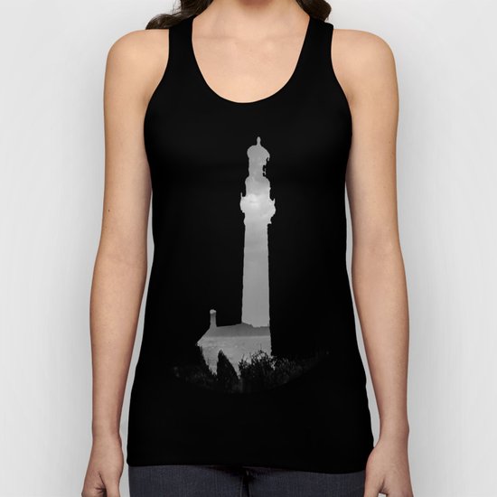 Violent Shores in Black and White Unisex Tank Top
