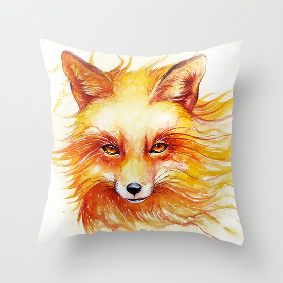 "Spirits of the Seasons - Autumn" Throw Pillow