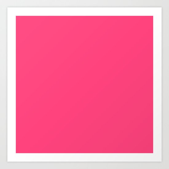 Intensively Pink Art Print