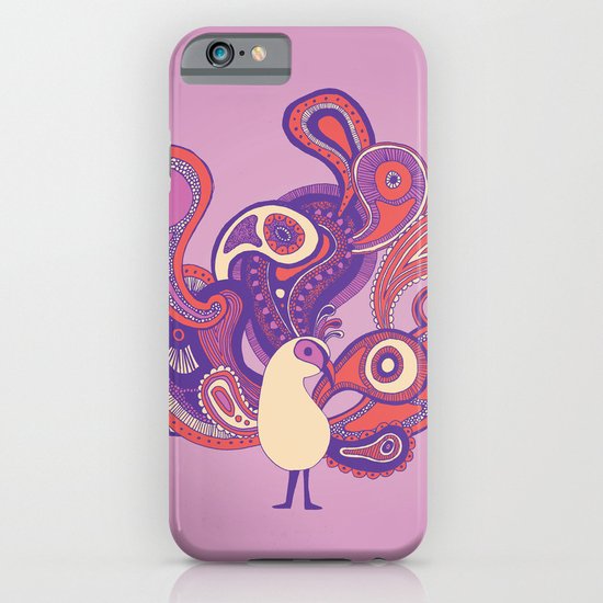 Purple Paisley Peacock iPhone & iPod Case