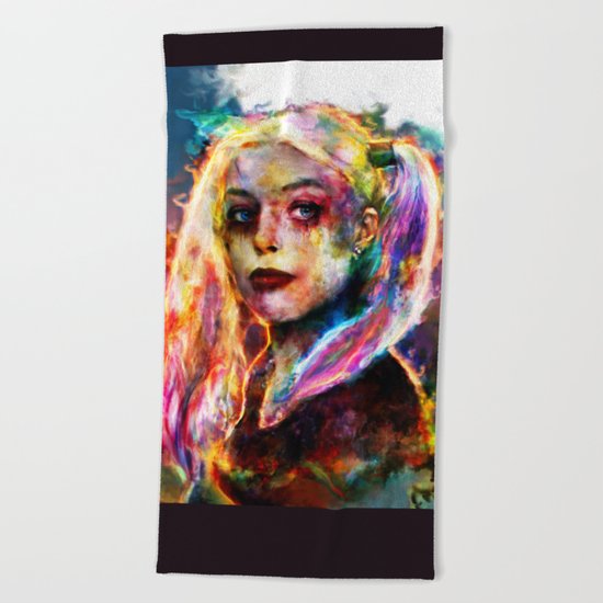 Harley Quinn Beach Towel