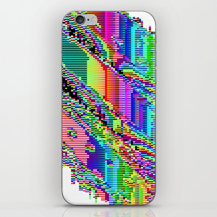 Equatorial Rainbow (Glitch Art / Pixel) iPhone Skin