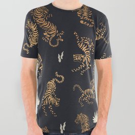Golden Tigers All Over Graphic Tee