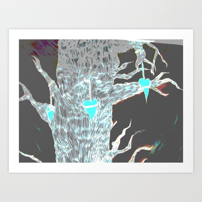 Tree of Hearts III Art Print