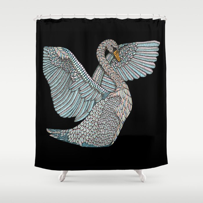 Spirit Animal Swan Shower Curtain