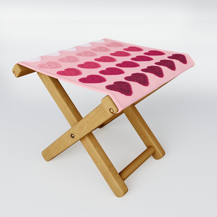 Hearts Folding Stool