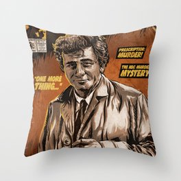 Columbo - TV Show Comic Poster Throw Pillow