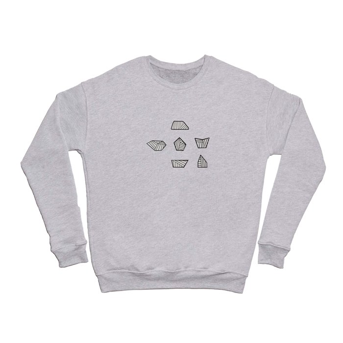 Abstract Rocks - Line Art Crewneck Sweatshirt