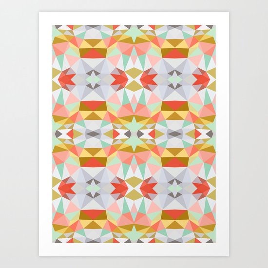 Summer Deco Tribal Art Print
