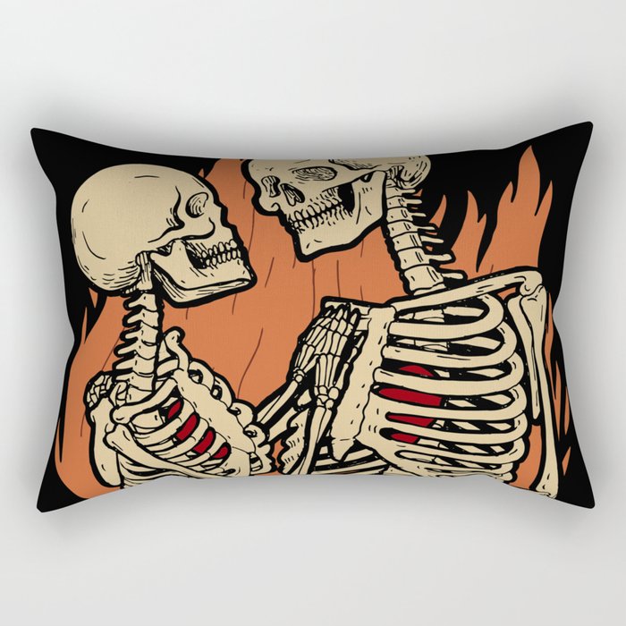Skeleton Love Rectangular Pillow