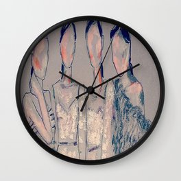 Ladys in grey Wall Clock