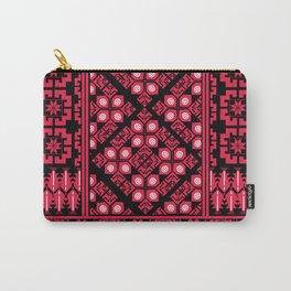 Palestinian Embroidery Tatreez Cross Stitch Art Design Arabic Carry-All Pouch