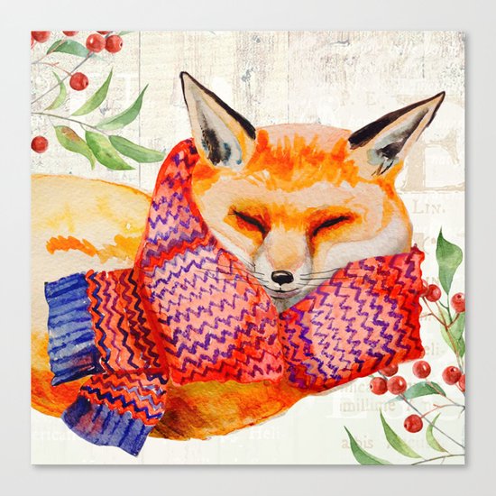 Winter animal #3 Canvas Print